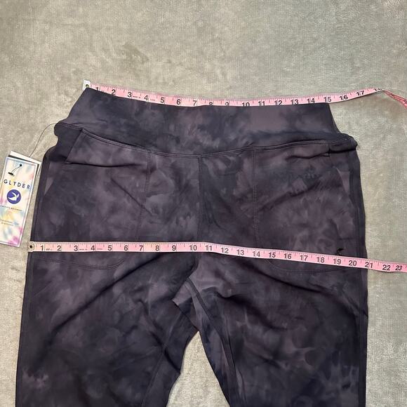 NEW Glyder Pure Jogger Legging Women Sz XL Black Tie Dye Pockets Gym Athleisure - Picture 8 of 13
